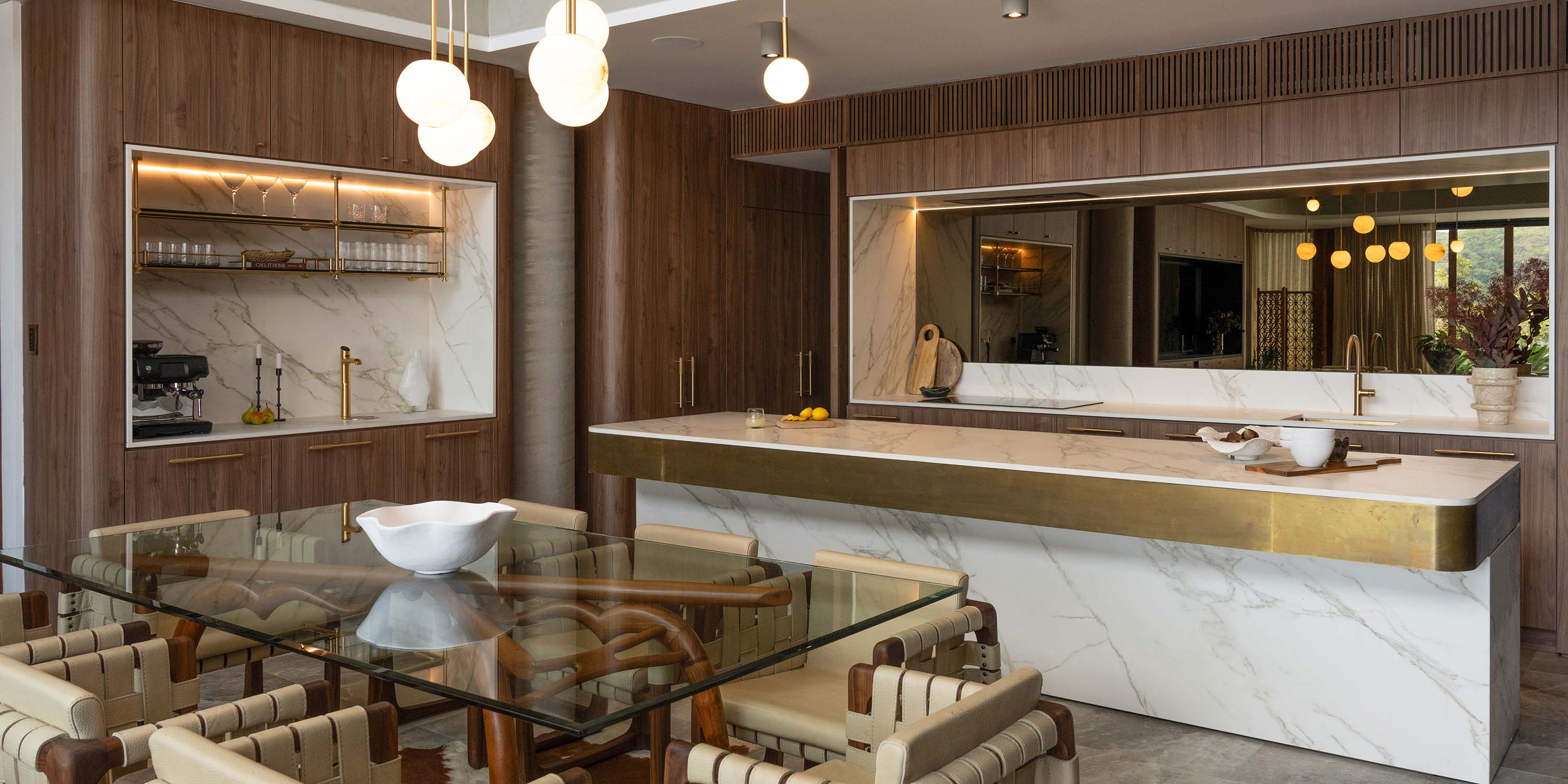 Warm lighting in a modern home with Control4 Technology